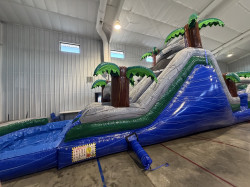 18' Blue Crush Dual Lane Slide (Wet/Dry) 18' Blue Crush Dual Lane Slide (Wet/Dry)