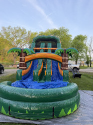 18’ Emerald Cave Dual Lane Water Slide 18’ Emerald Cave Dual Lane Water Slide