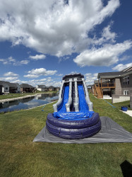 19' Purple Thunder Dual Lane Water Slide 19' Purple Thunder Dual Lane Water Slide