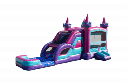 C2031 Lucky20Princess202.020Pool20and20Stopper20Combo HR 01 1715707389 Pink Castle Bounce House W/Slide Combo (WET/DRY)