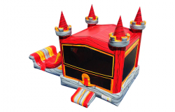 Red Marble Bounce House W/Slide Combo (Wet/Dry)