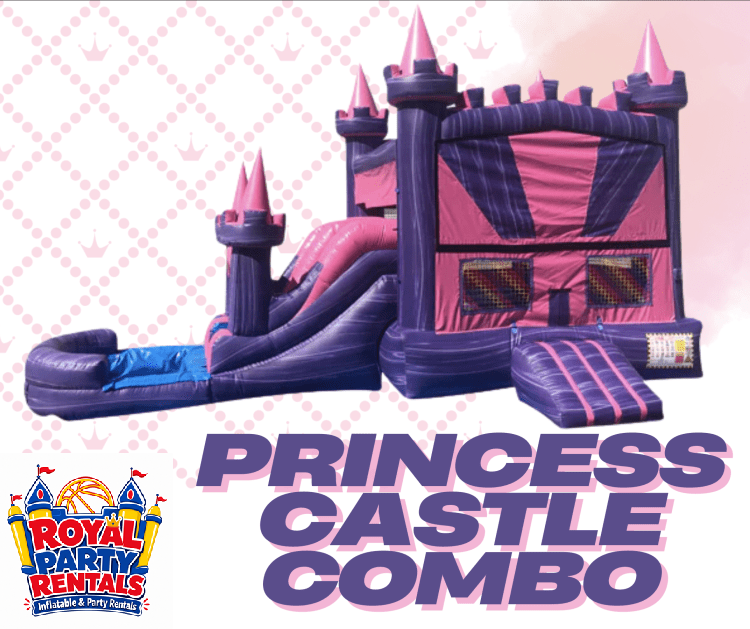 Princess Castle Bounce House W/Slide Combo - Wet Princess Castle Bounce House W/Slide Combo - Wet