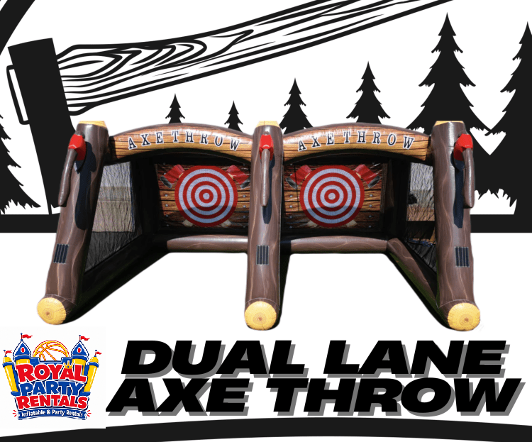 Dual Lane Inflatable Axe Throw Dual Lane Inflatable Axe Throw