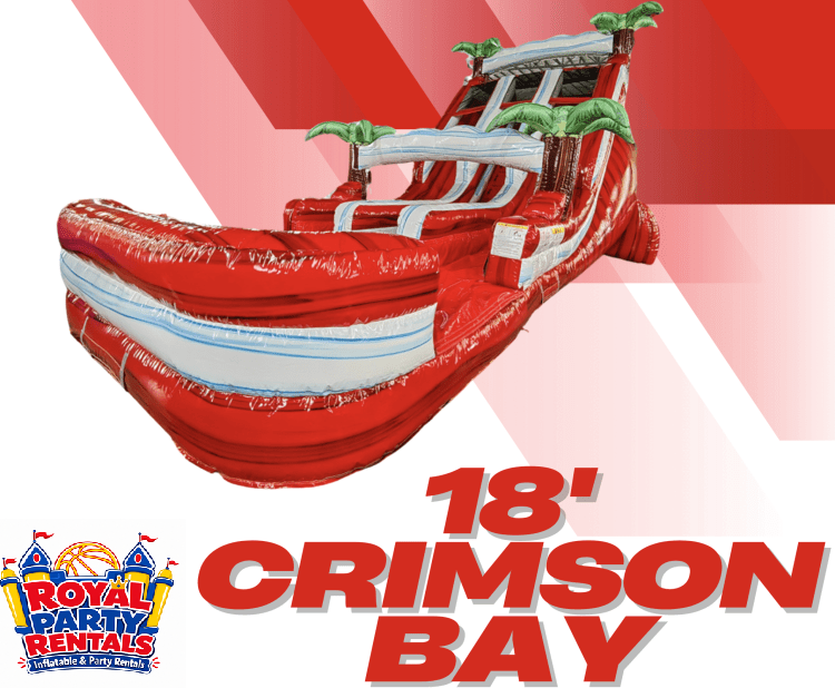 18' Crimson Bay Dual Lane Water Slide 18' Crimson Bay Dual Lane Water Slide