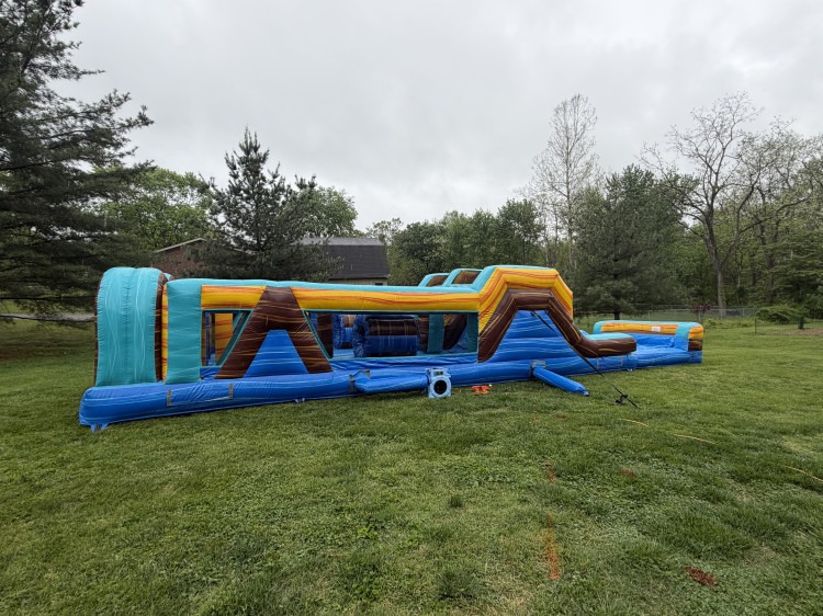 46’ Tropic Shock Dual Lane Obstacle Course 46’ Tropic Shock Dual Lane Obstacle Course